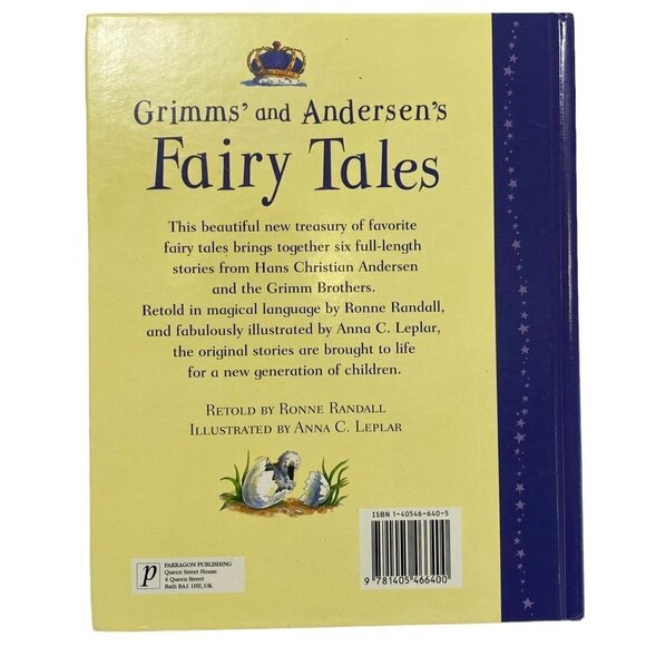 Grimms and Andersen's Fairy Tales Childrens Book Parragon Hardcover - Picture 2 of 16